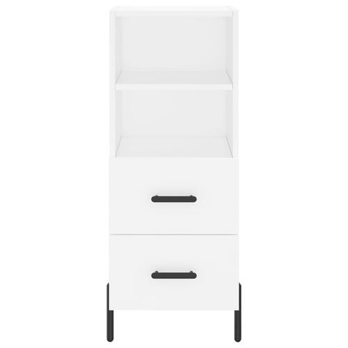 Skab 34,5x34x180 cm konstrueret træ hvid
