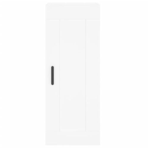Skab 34,5x34x180 cm konstrueret træ hvid