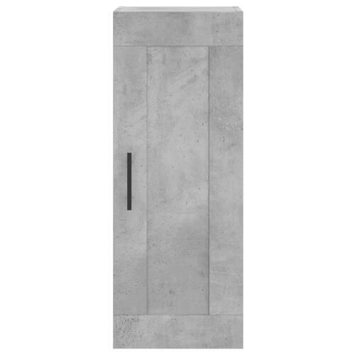 Skab 34,5x34x180 cm konstrueret træ betongrå