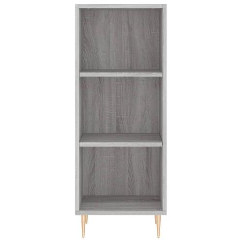 Højskab 34,5x34x180 cm konstrueret træ grå sonoma-eg