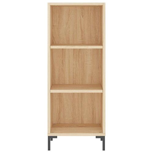 Skab 34,5x34x180 cm konstrueret træ sonoma-eg