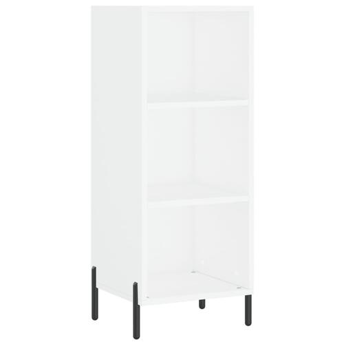 Skab 34,5x34x180 cm konstrueret træ hvid