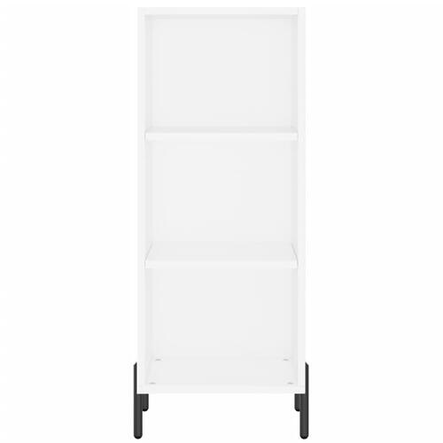 Skab 34,5x34x180 cm konstrueret træ hvid