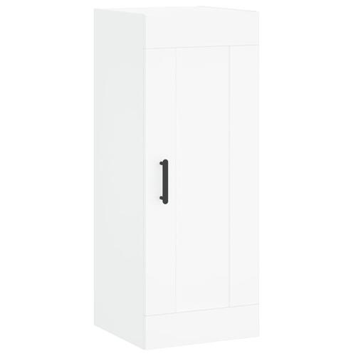 Skab 34,5x34x180 cm konstrueret træ hvid