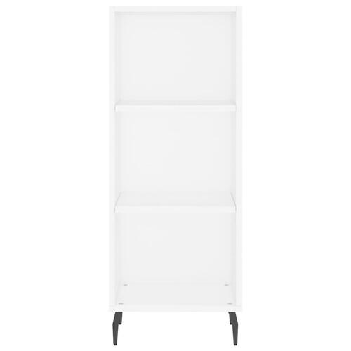 Skab 34,5x34x180 cm konstrueret træ hvid