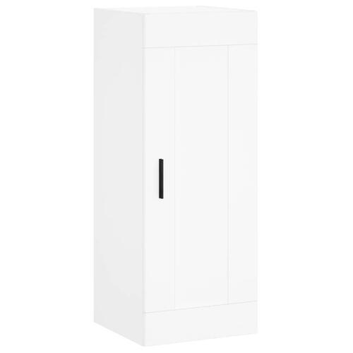 Skab 34,5x34x180 cm konstrueret træ hvid