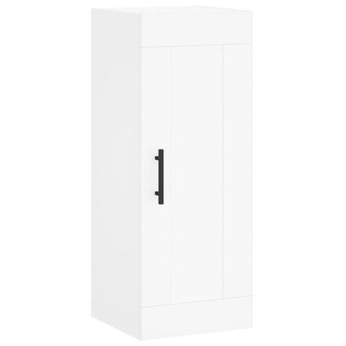 Skab 34,5x34x180 cm konstrueret træ hvid