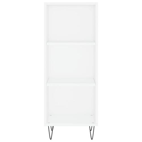 Skab 34,5x34x180 cm konstrueret træ hvid