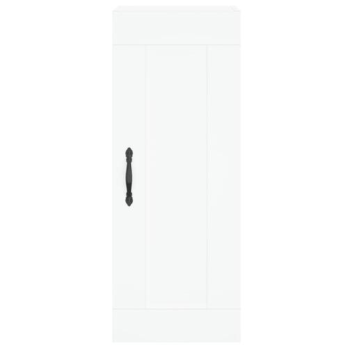 Skab 34,5x34x180 cm konstrueret træ hvid