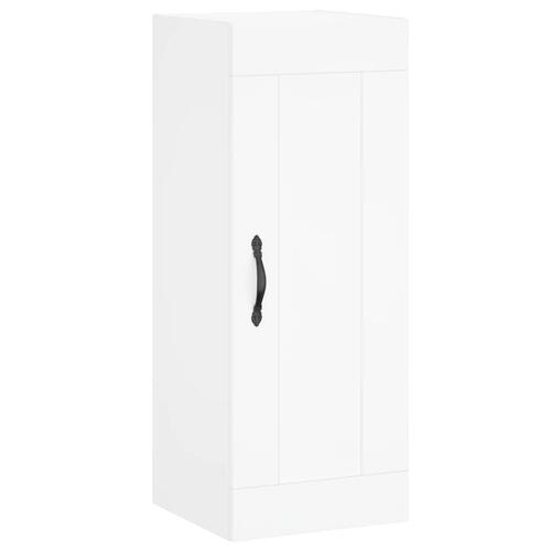 Skab 34,5x34x180 cm konstrueret træ hvid