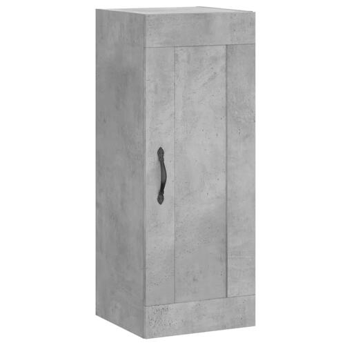 Skab 34,5x34x180 cm konstrueret træ betongrå
