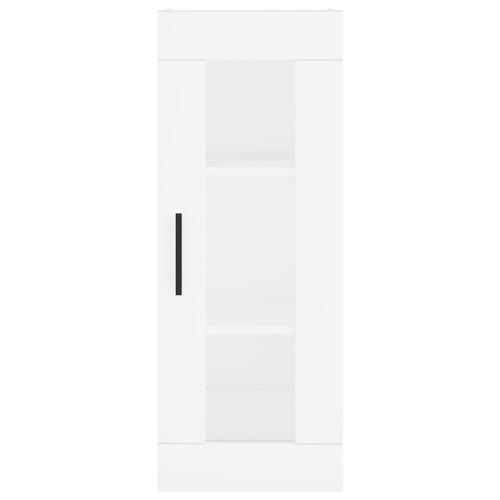 Skab 34,5x34x180 cm konstrueret træ hvid