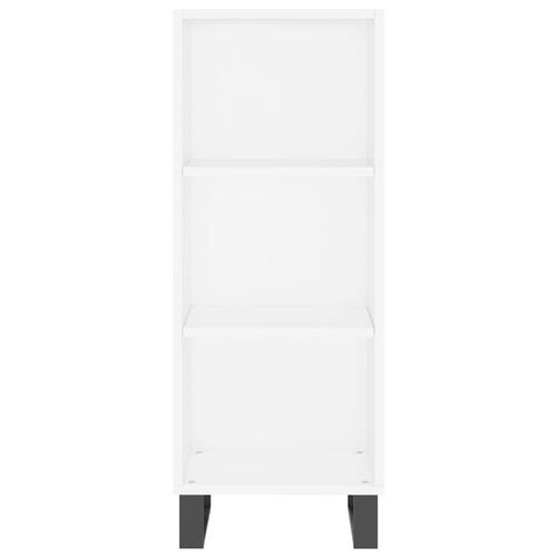 Skab 34,5x34x180 cm konstrueret træ hvid
