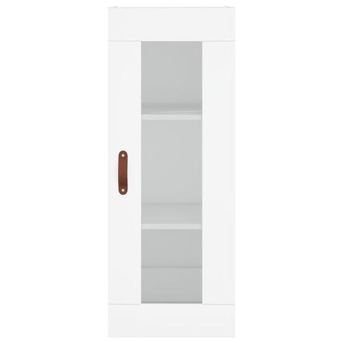 Skab 34,5x34x180 cm konstrueret træ hvid