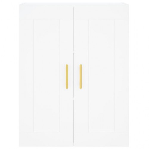 Højskab 69,5x34x180 cm konstrueret træ hvid