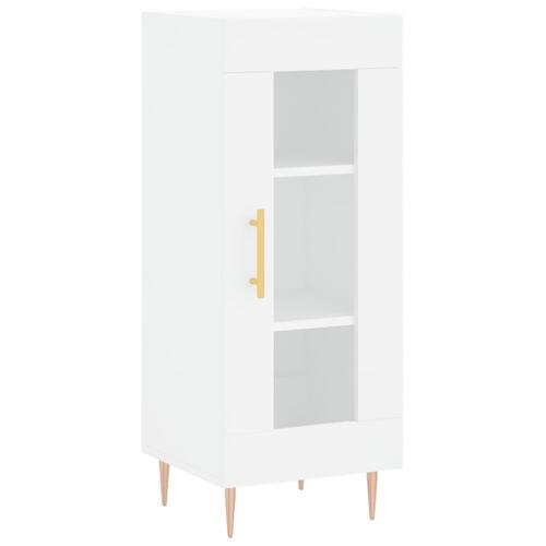 Skab 34,5x34x180 cm konstrueret træ hvid