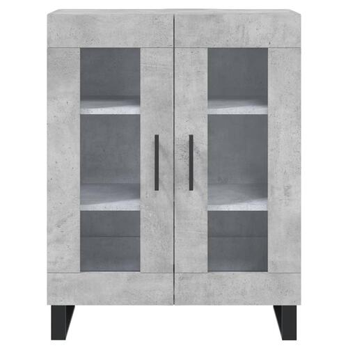 Højskab 69,5x34x180 cm konstrueret træ betongrå