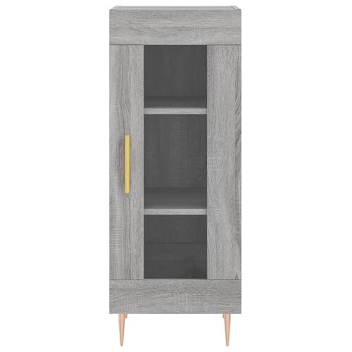 Højskab 34,5x34x180 cm konstrueret træ grå sonoma-eg