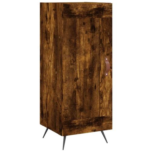 Skab 34,5x34x180 cm konstrueret træ røget egetræ