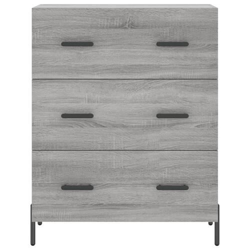 Højskab 69,5x34x180 cm konstrueret træ grå sonoma-eg