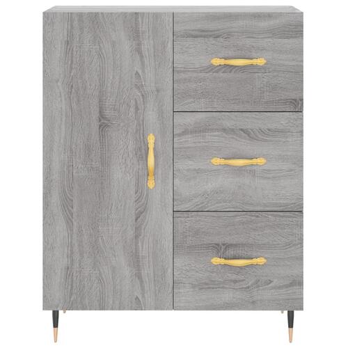 Højskab 69,5x34x180 cm konstrueret træ grå sonoma-eg