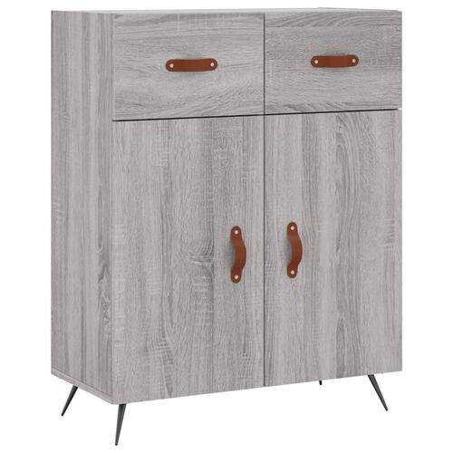 Højskab 69,5x34x180 cm konstrueret træ grå sonoma-eg