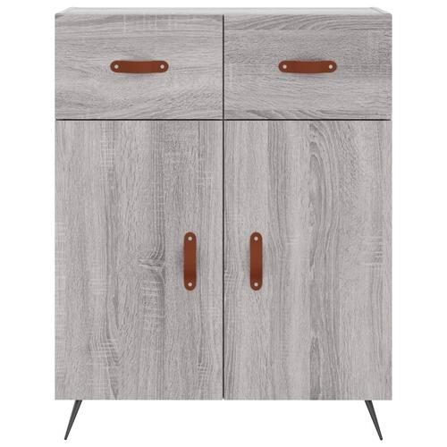 Højskab 69,5x34x180 cm konstrueret træ grå sonoma-eg