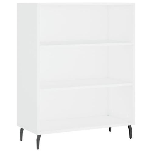 Højskab 69,5x34x180 cm konstrueret træ hvid