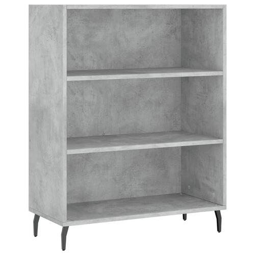 Højskab 69,5x34x180 cm konstrueret træ betongrå