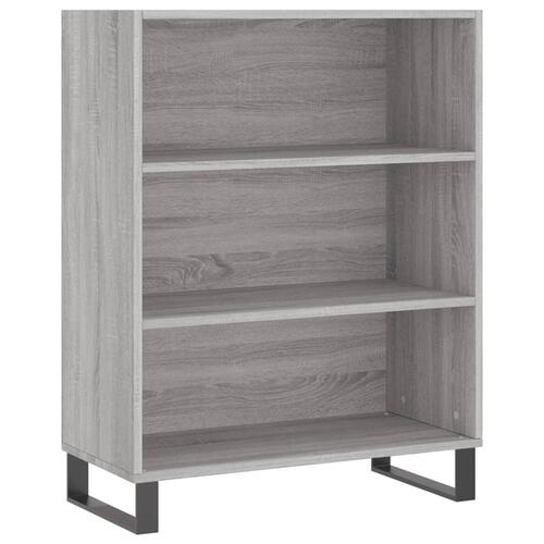 Højskab 69,5x34x180 cm konstrueret træ grå sonoma-eg