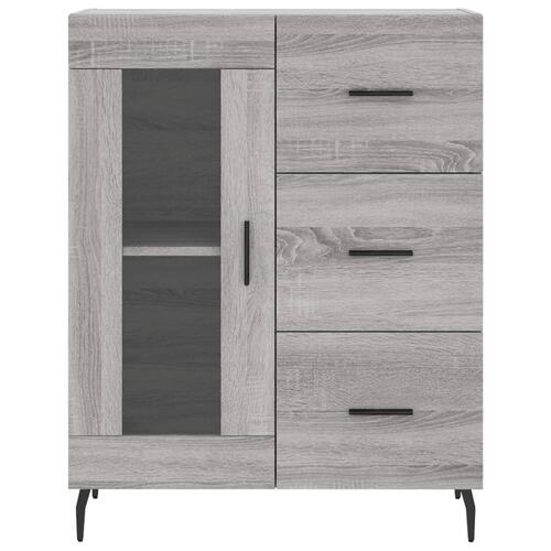 Højskab 69,5x34x180 cm konstrueret træ grå sonoma-eg