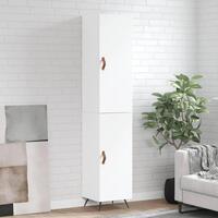 Skab 34,5x34x180 cm konstrueret træ hvid