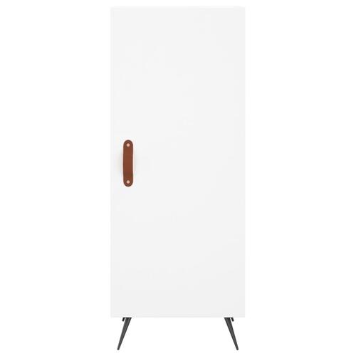 Skab 34,5x34x180 cm konstrueret træ hvid