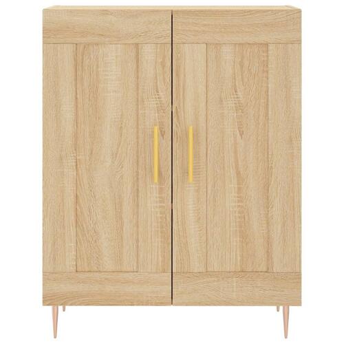 Højskab 69,5x34x180 cm konstrueret træ sonoma-eg