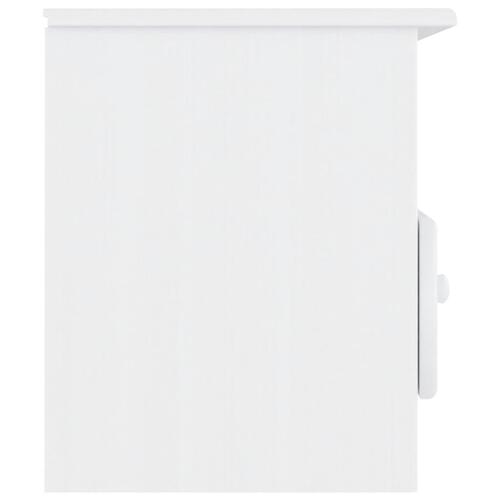 Tv-skab med skuffer ALTA 100x35x41 cm massivt fyrretræ hvid