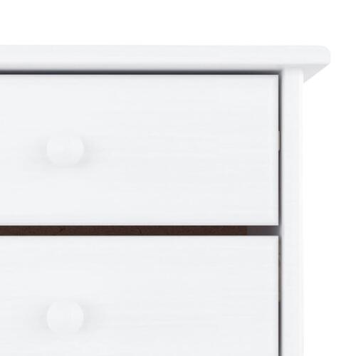 Skoskab ALTA 77x35x96 cm massivt fyrretræ hvid