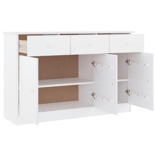 Skænk ALTA 112x35x73 cm massivt fyrretræ hvid