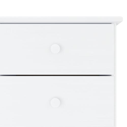 Skænk ALTA 112x35x73 cm massivt fyrretræ hvid