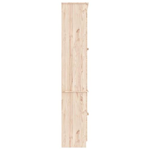 Vitrineskab ALTA 77x35x186,5 cm massivt fyrretræ