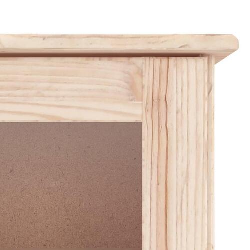Vitrineskab ALTA 77x35x186,5 cm massivt fyrretræ