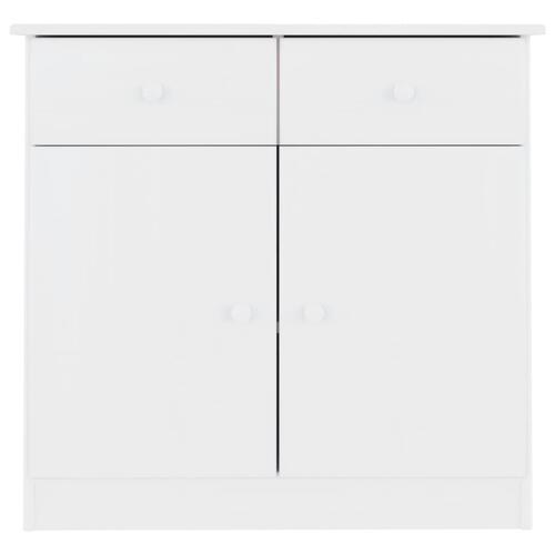 Skænk ALTA 77x35x73 cm massivt fyrretræ hvid