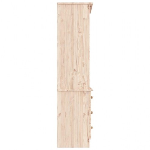 Bogreol med skuffer ALTA 60x35x142 cm massivt fyrretræ