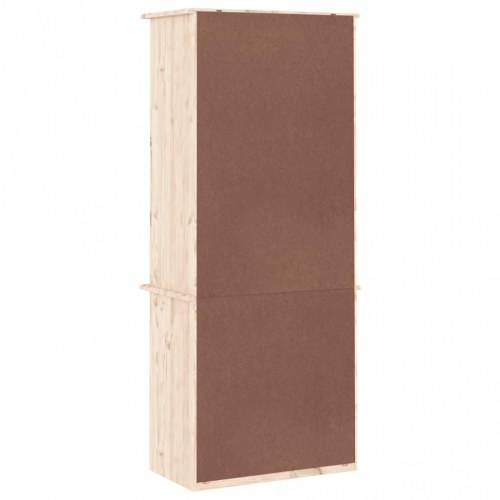 Bogreol med skuffer ALTA 60x35x142 cm massivt fyrretræ