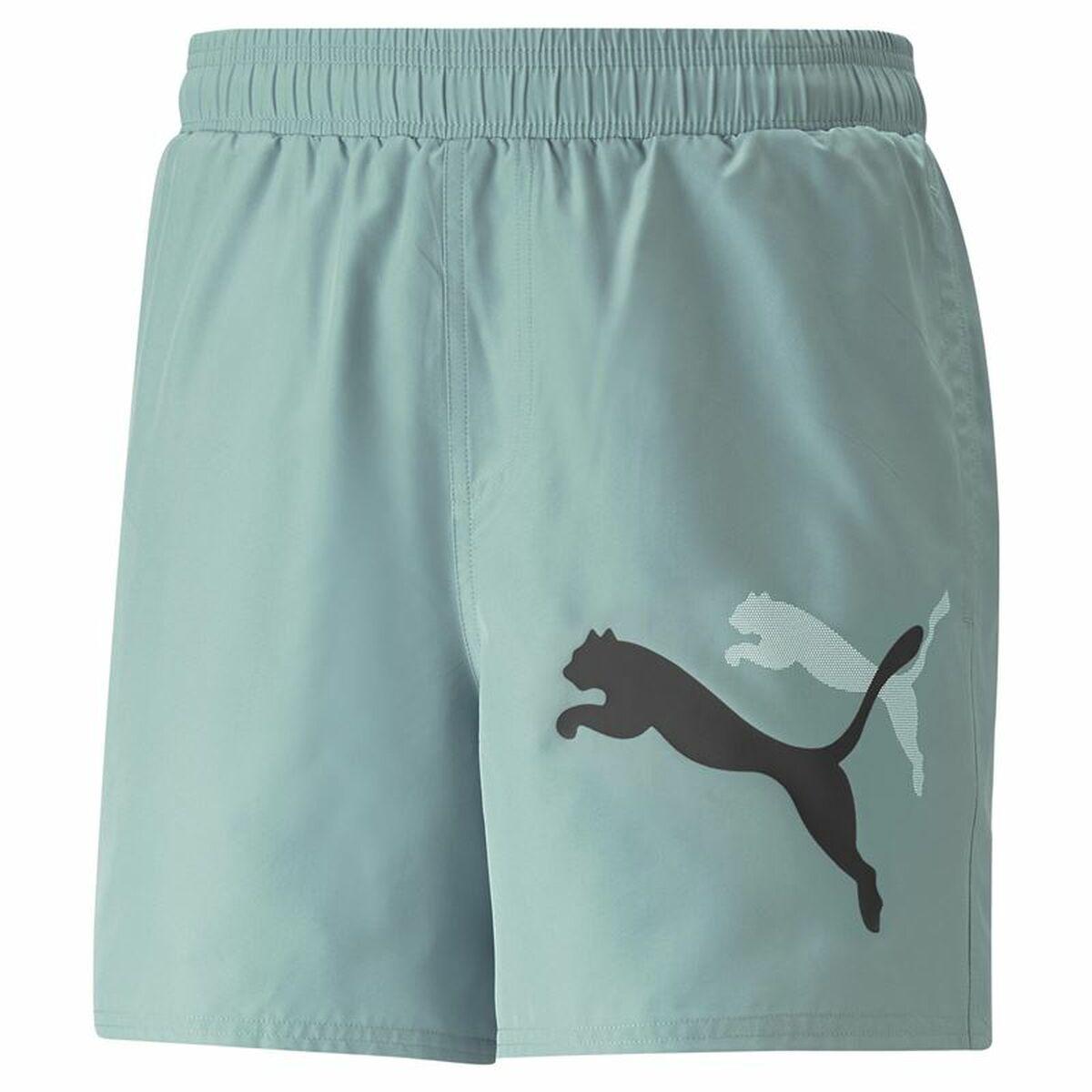 Sport shorts til mænd Puma Ess+ Logo Power Cat For All Time Akvamarin Blå Grøn XL