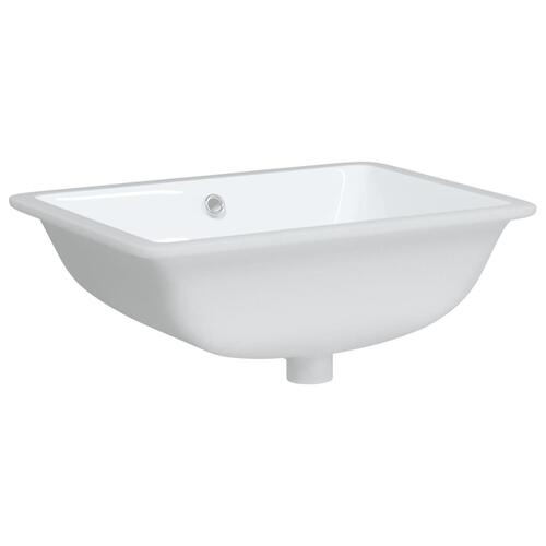 Badeværelsesvask 52x38,5x19,5 cm rektangulær keramisk hvid