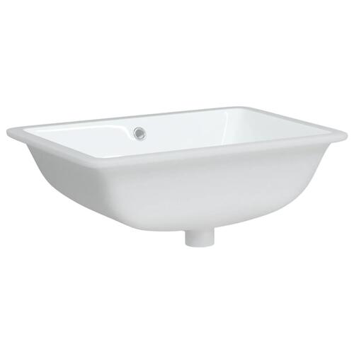 Badeværelsesvask 55,5x37,5x19 cm rektangulær keramisk hvid
