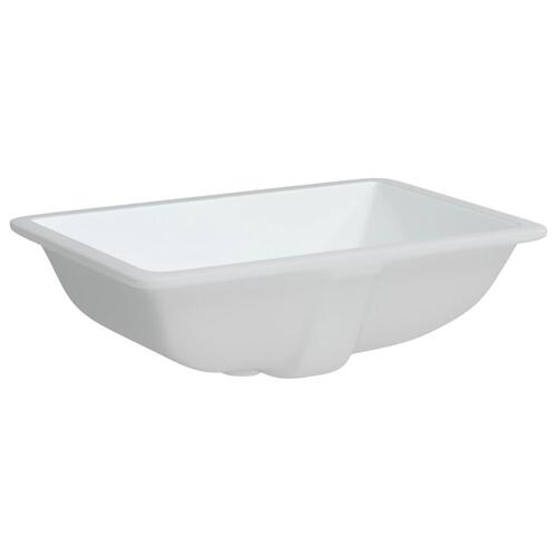 Badeværelsesvask 55,5x37,5x19 cm rektangulær keramisk hvid