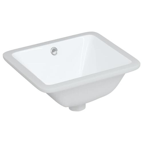 Badeværelsesvask 36,5x32x15,5 cm rektangulær keramisk hvid