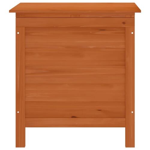 Opbevaringsboks til haven 50x49x56,5 cm massivt grantræ brun