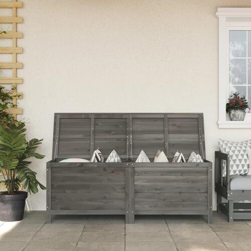 Udendørs opbevaringsboks 150x50x56,5 cm massivt gran antracit